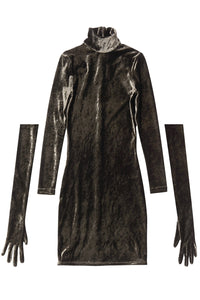 Turtleneck ebony & brown Dress - Ebony & Brown