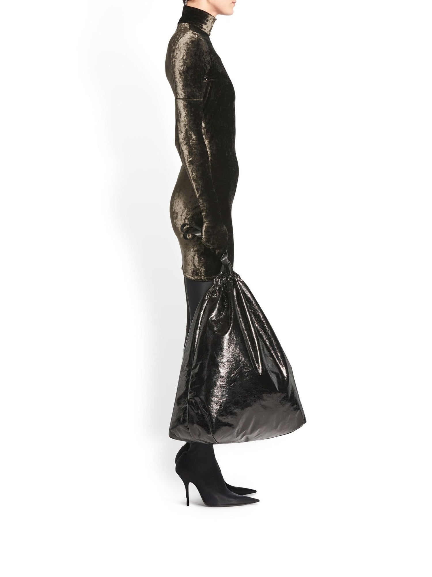 Turtleneck ebony & brown Dress - Ebony & Brown
