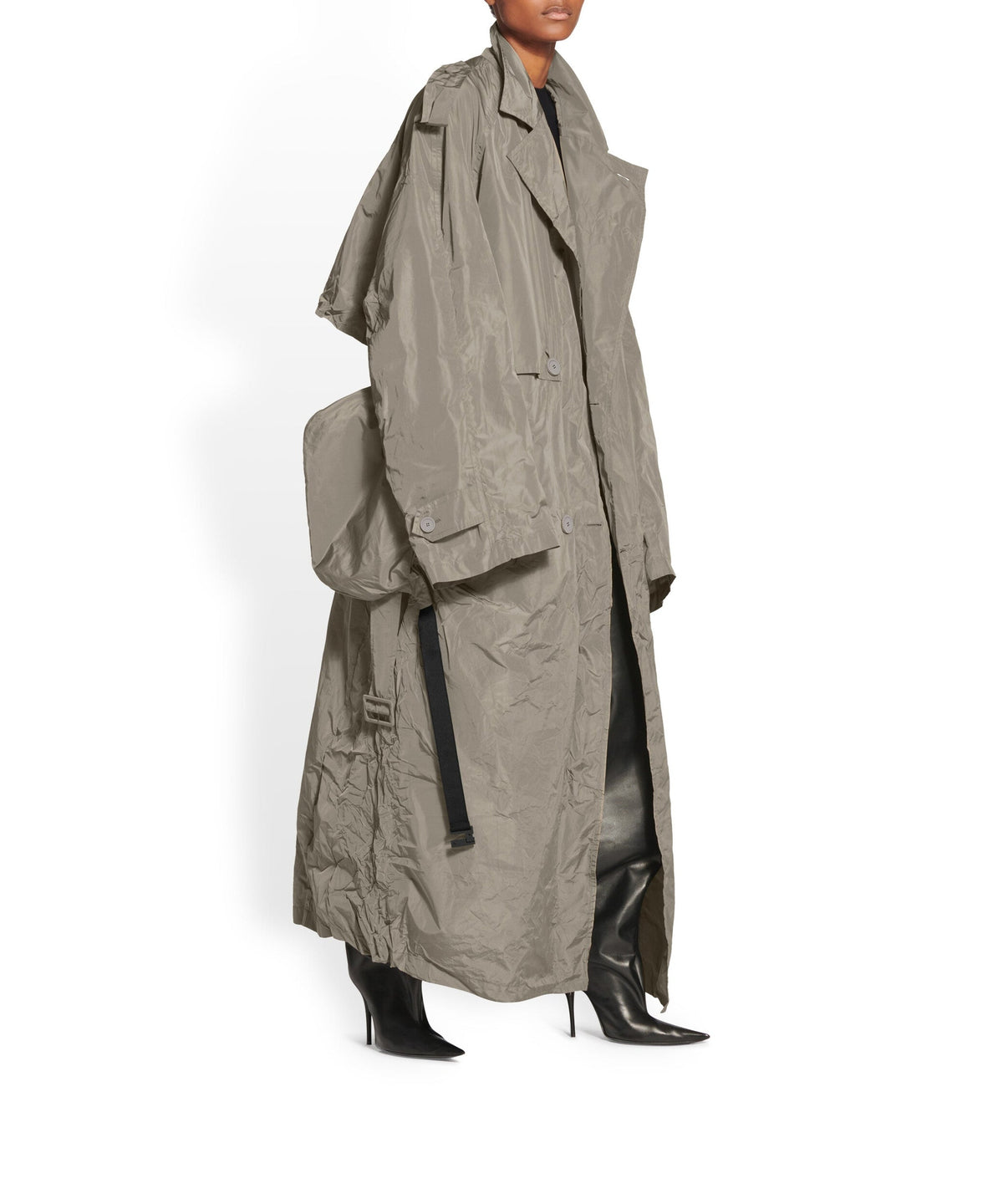Packable Trench - Grey