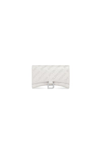 Hourglass optic white Wallet On Chain with Rhinestones optic white - Optic White