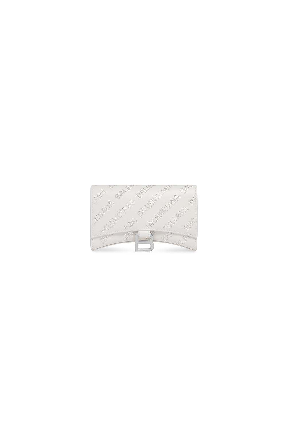 Hourglass optic white Wallet On Chain with Rhinestones optic white - Optic White