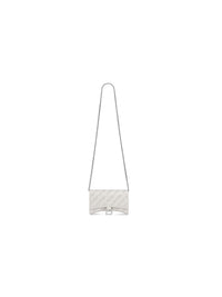 Hourglass optic white Wallet On Chain with Rhinestones optic white - Optic White