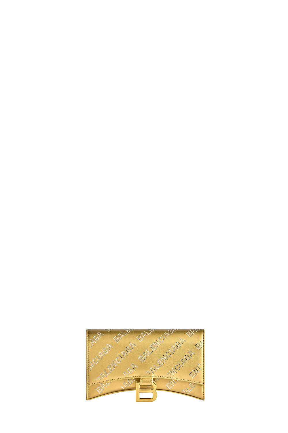 Hourglass gold & burgundy Wallet On Chain with Rhinestones - Gold & Burgundy