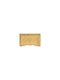 Hourglass gold & burgundy Wallet On Chain with Rhinestones - Gold & Burgundy