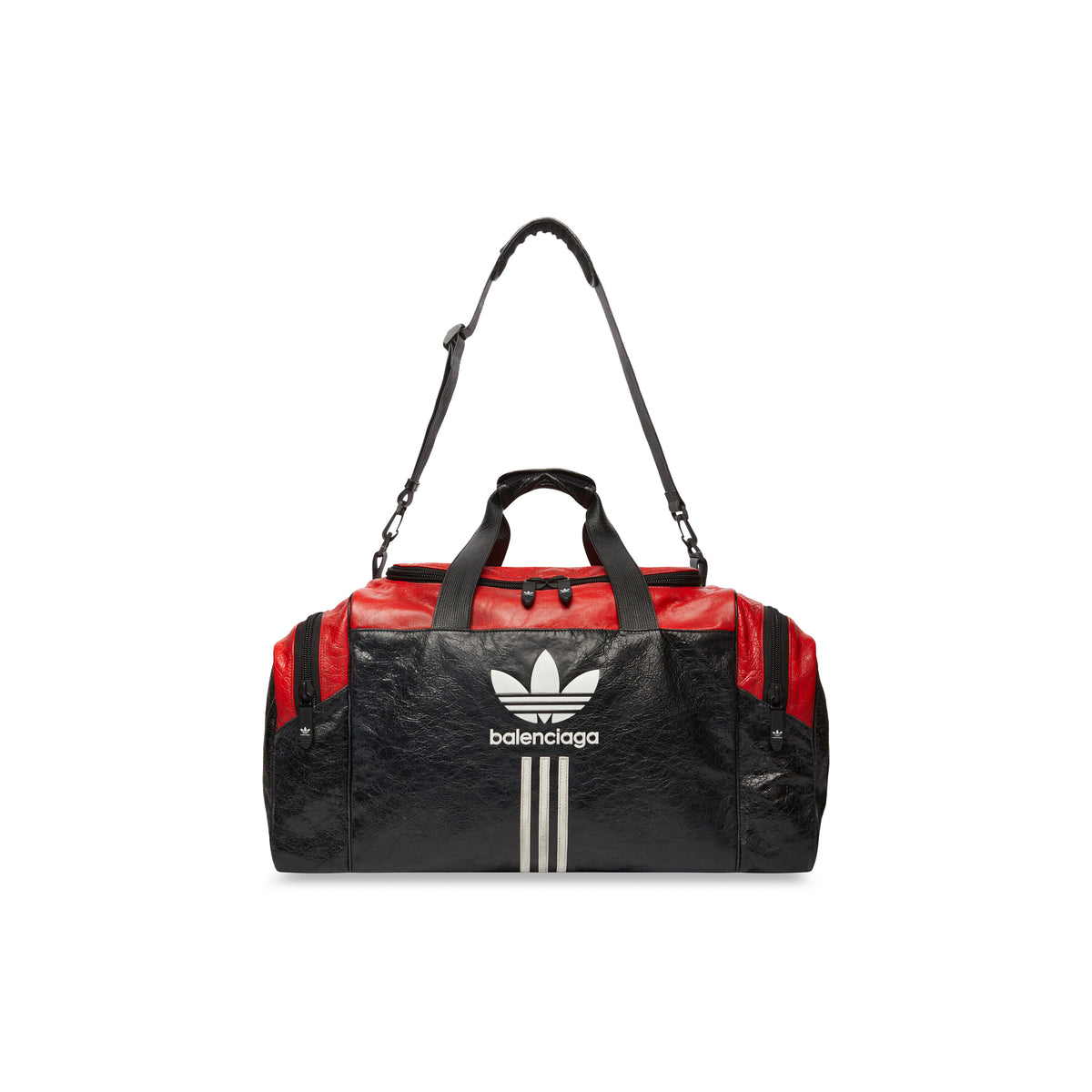 Balenciaga x Adidas Gym Bag - Black & Tomato Red