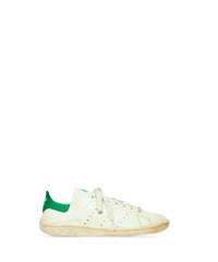Balenciaga x Adidas Stan Smith Worn-Out Sneakers - Off White & Green