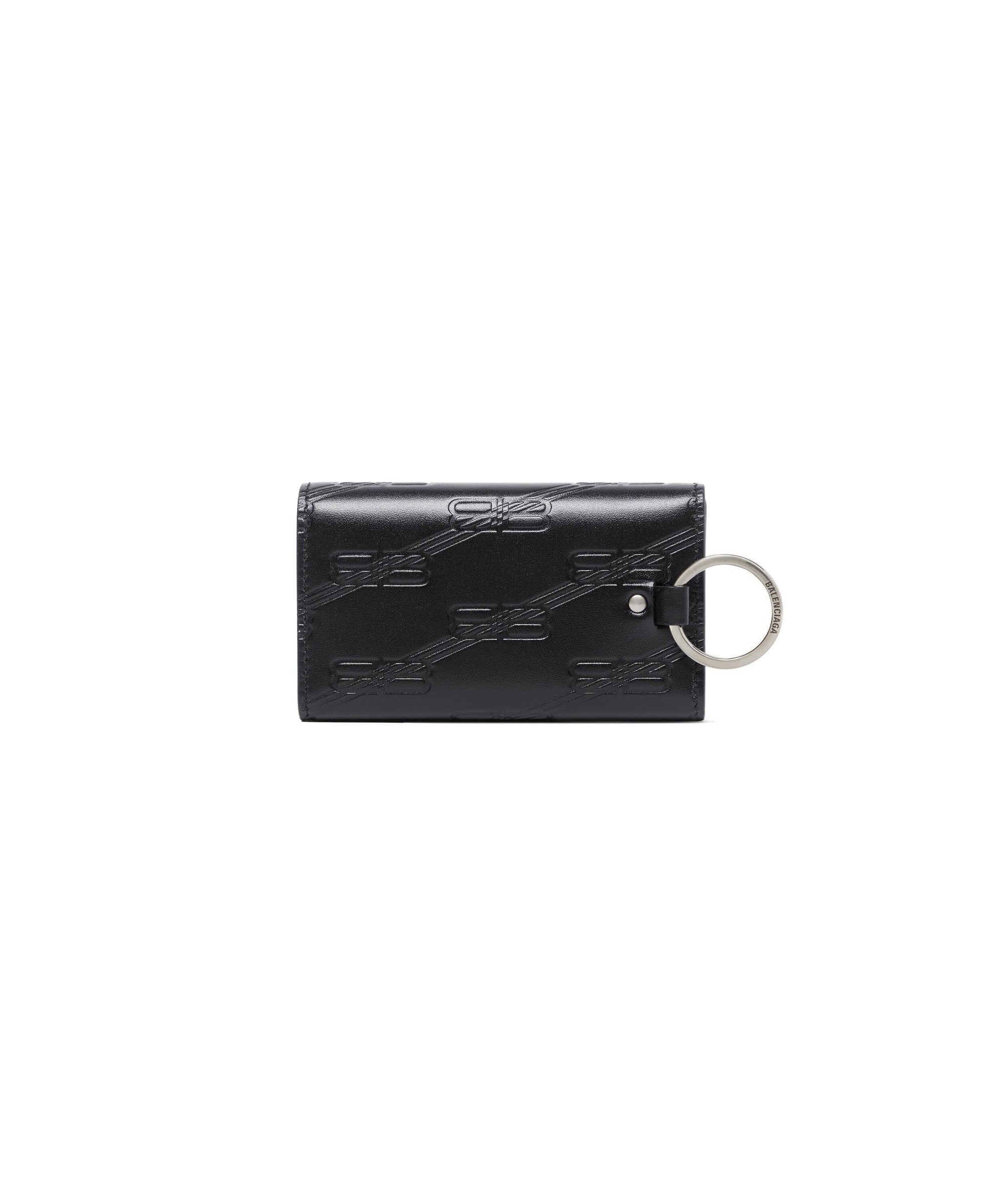 Embossed Monogram Keycase Box - Black