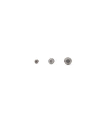 Cagole Earrings Set - Silver & Crystal