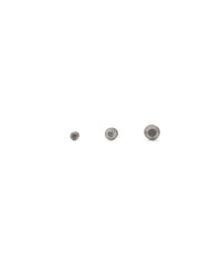 Cagole Earrings Set - Silver & Crystal