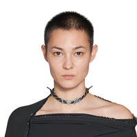 I <3 BB Choker - Black & White & Silver