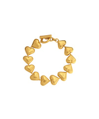 Heart Bracelet - Shiny Gold