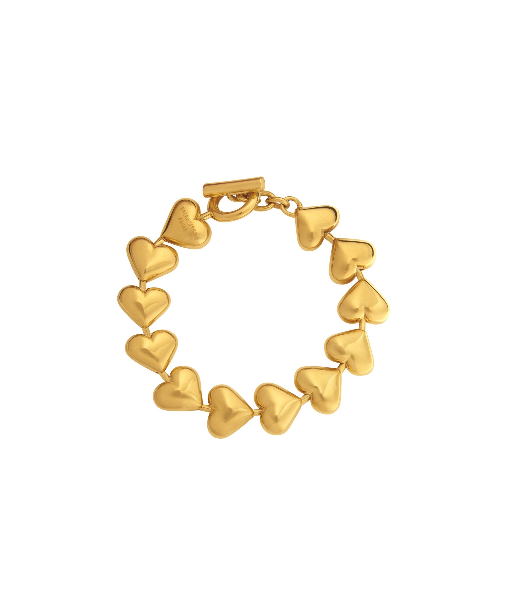 Heart Bracelet - Shiny Gold