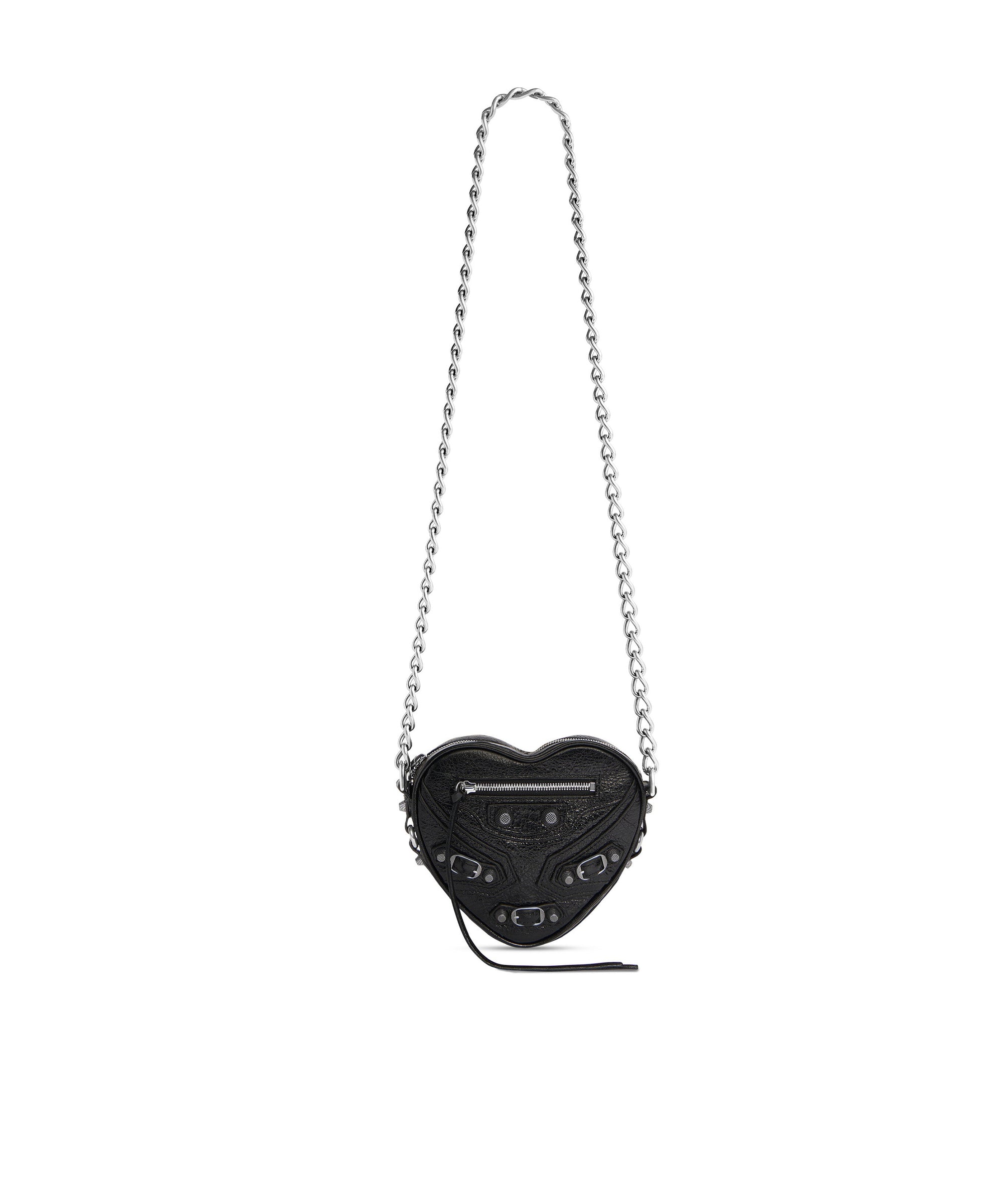 Le Cagole Heart Mini Bag - Black