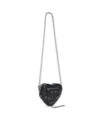 Le Cagole Heart Mini Bag - Black