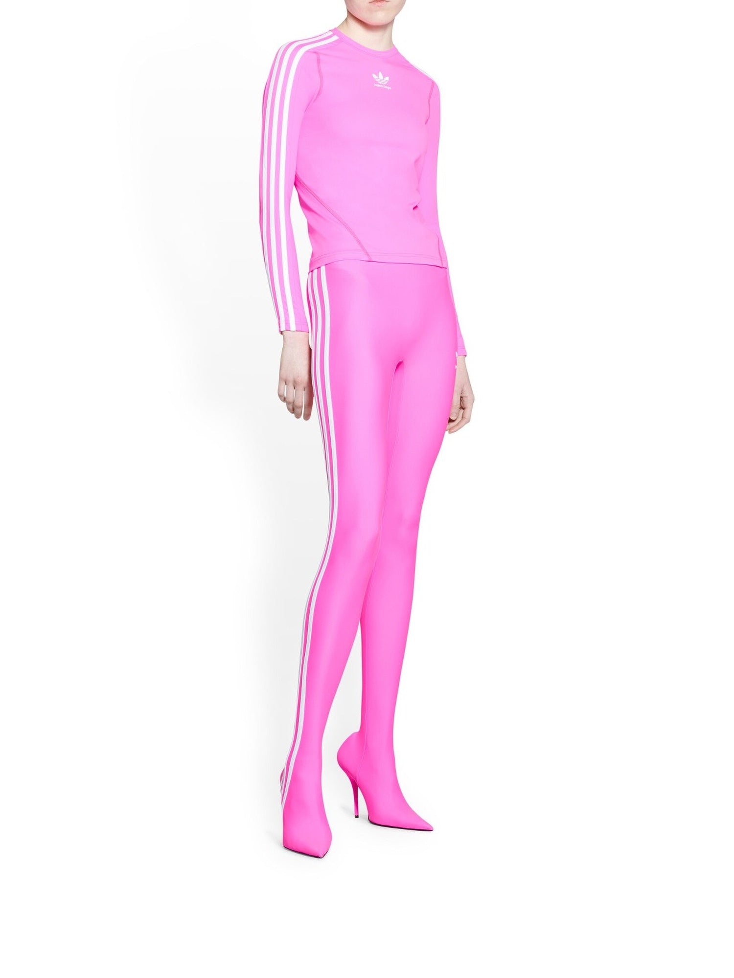 Balenciaga X Adidas Crewneck neon pink & white Top - Neon Pink & White