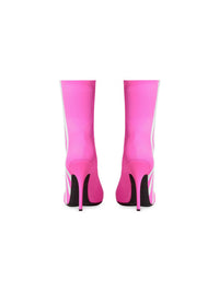 Balenciaga x Adidas Knife neon pink & white 110mm Boots - Neon Pink & White