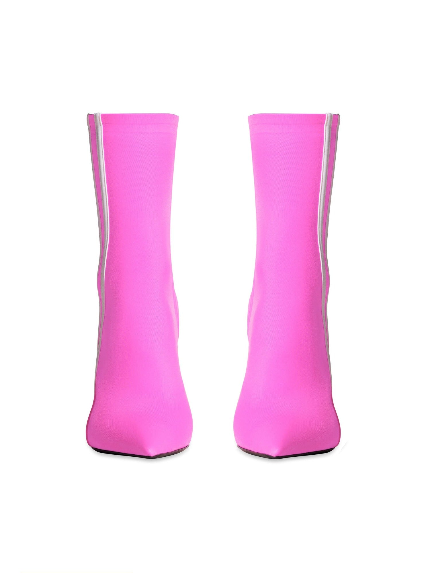 Balenciaga x Adidas Knife neon pink & white 110mm Boots - Neon Pink & White