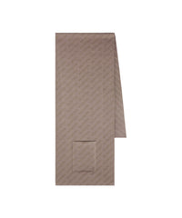 Allover Logo Scarf - Brown & Brown
