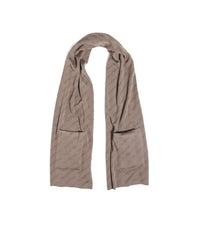 Allover Logo Scarf - Brown & Brown