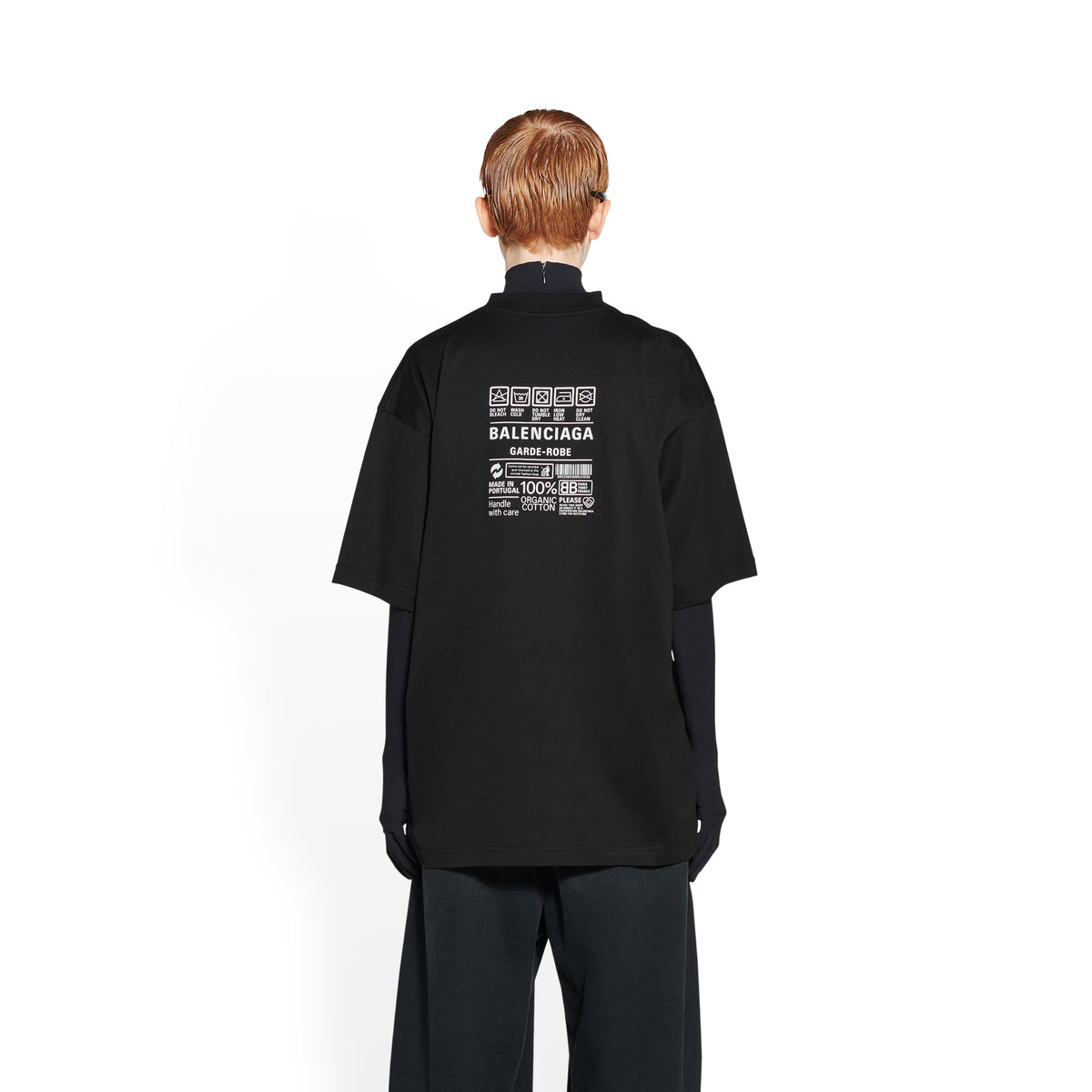 Care Label T-Shirt - Black & White