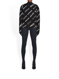 Logomania All Over black & cocoa Sweater - Black & Cocoa