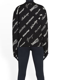 Logomania All Over black & cocoa Sweater - Black & Cocoa