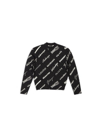 Logomania All Over black & cocoa Sweater - Black & Cocoa
