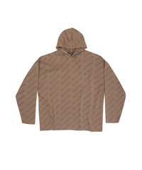 Mini Allover Logo Hoodie - Brown & Brown