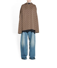 Mini Allover Logo Hoodie - Brown & Brown