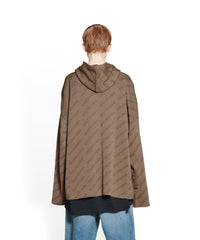 Mini Allover Logo Hoodie - Brown & Brown