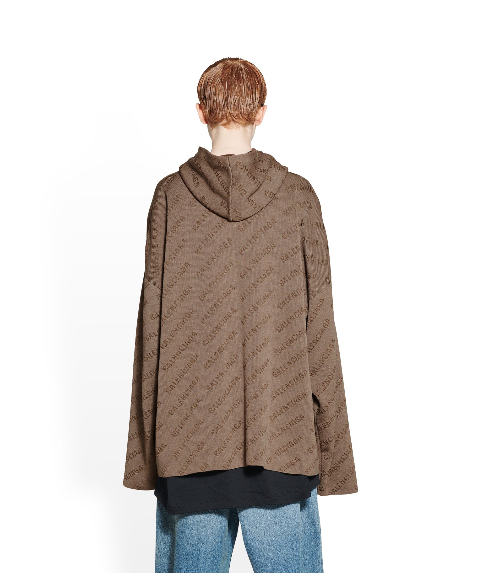 Mini Allover Logo Hoodie - Brown & Brown