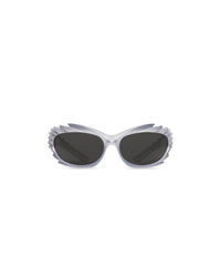 Spike Rectangle Sunglasses - Silver