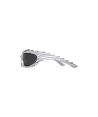 Spike Rectangle Sunglasses - Silver
