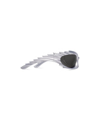 Spike Rectangle Sunglasses - Silver