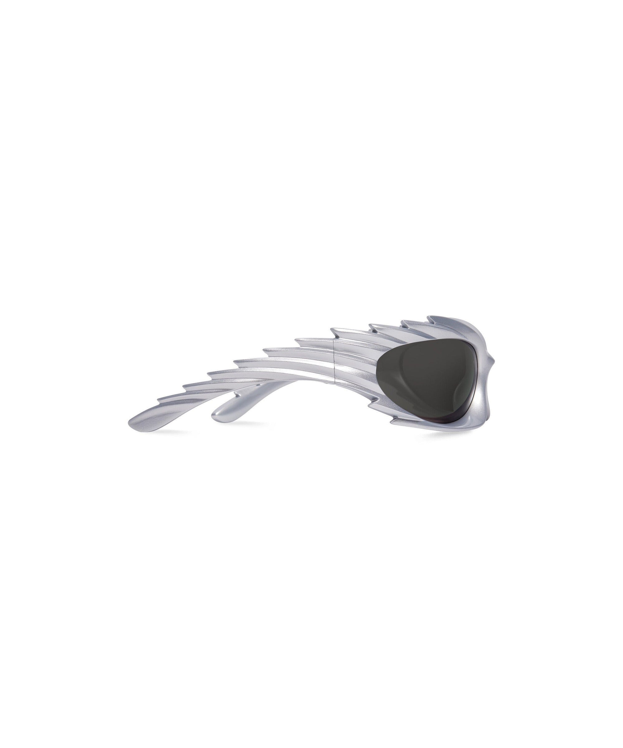 Spike Rectangle Sunglasses - Silver