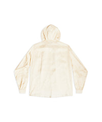 Logo Letters All Over Hooded Blouse - Ivory