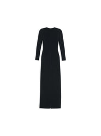 Maxi Crewneck black Dress - Black