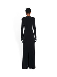 Maxi Crewneck black Dress - Black