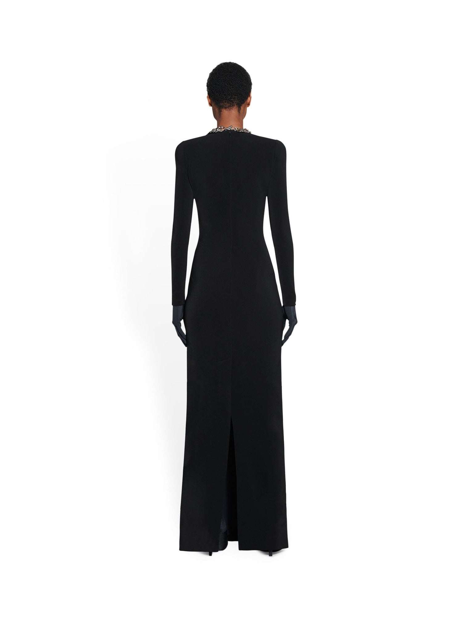 Maxi Crewneck black Dress - Black