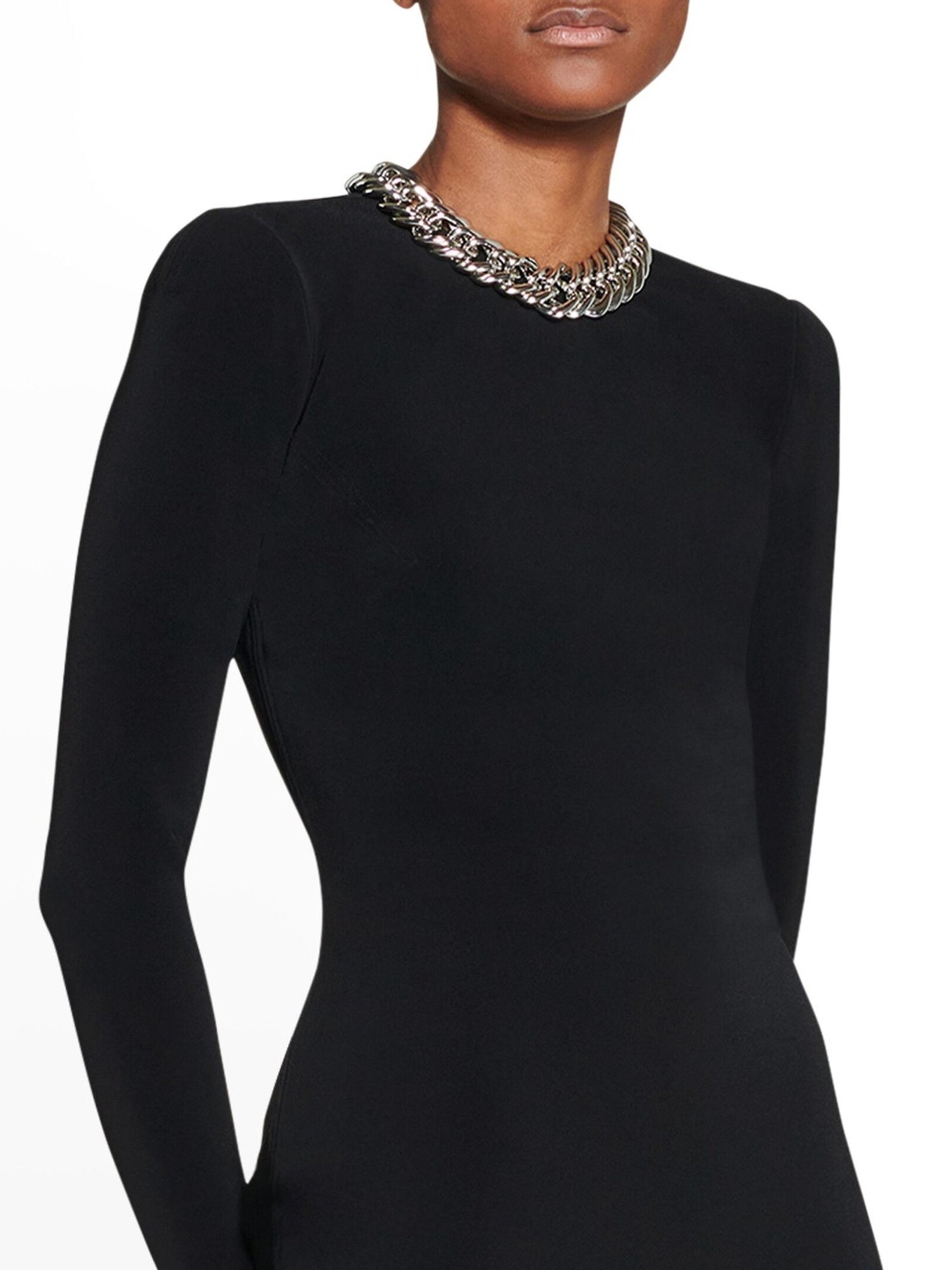 Maxi Crewneck black Dress - Black