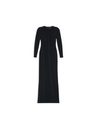 Maxi Crewneck black Dress - Black