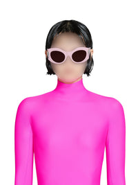 Hourglass Round pink Sunglasses - Pink