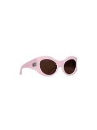 Hourglass Round pink Sunglasses - Pink