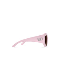 Hourglass Round pink Sunglasses - Pink