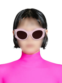 Hourglass Round pink Sunglasses - Pink