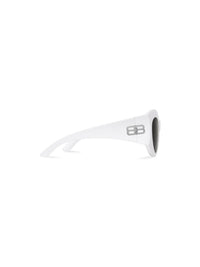Hourglass Round white Sunglasses - White