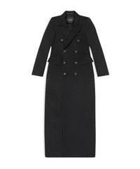 Maxi Hourglass Coat - Black