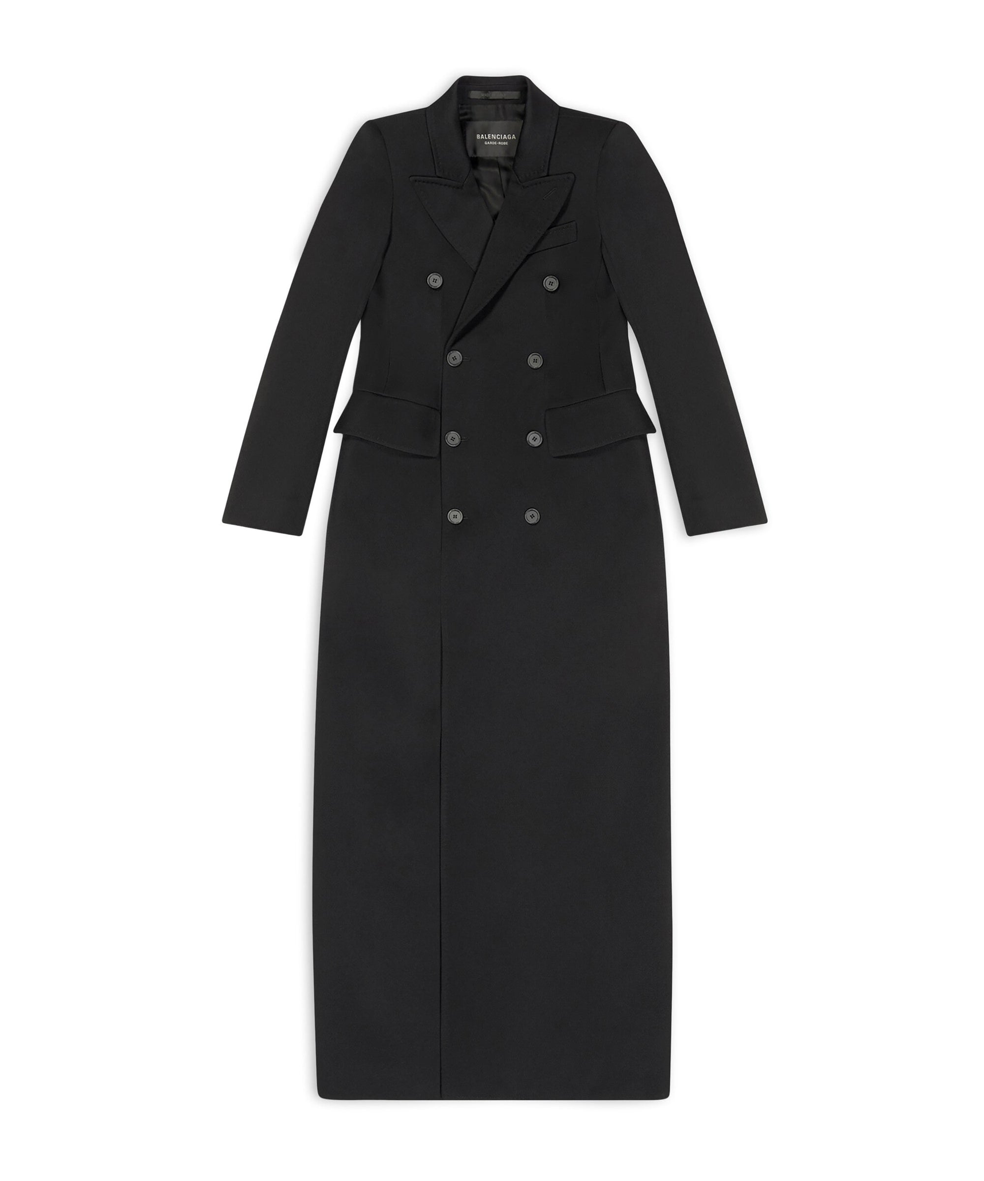 Maxi Hourglass Coat - Black