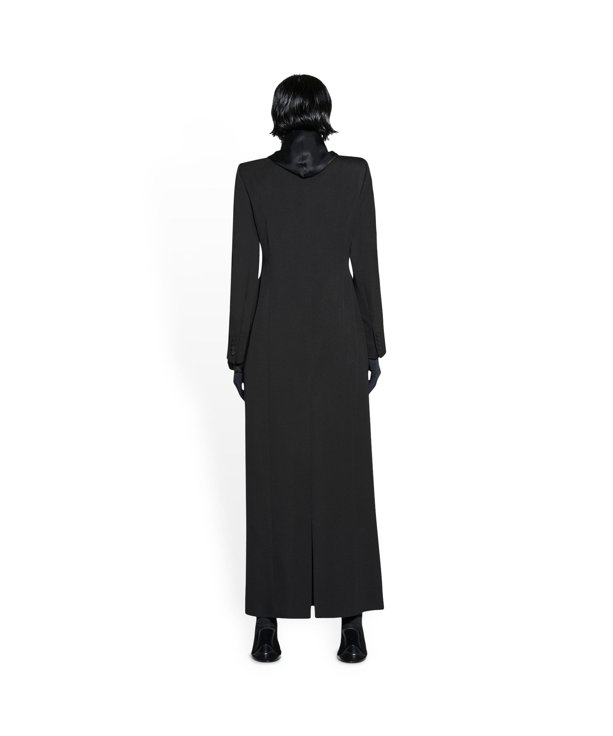 Maxi Hourglass Coat - Black