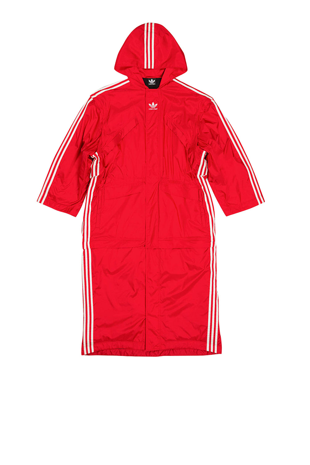 Balenciaga X Adidas Detachable burgundy & red Parka - Burgundy & Red